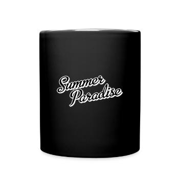 Summer Paradise - Tasse einfarbig - Schwarz - Vorne