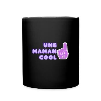 maman cool pouce - Mug uni - noir - Devant