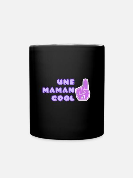 maman cool pouce - Mug uni - noir