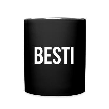 Besti - Tasse einfarbig - Schwarz - Vorne