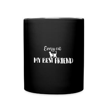 CHAT AMIS CHATS AMOUR AMIS CHAT MOTIFS DE CHAT - Mug uni - noir - Devant