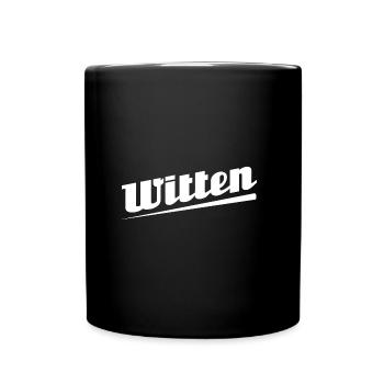 Witten - Textdesign mit Stadtnamen - Tasse einfarbig - Schwarz - Vorne