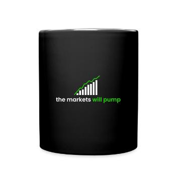 the markets will pump - Full Colour Mug - black - Front