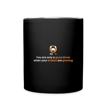glowing brakes - Full Colour Mug - black - Front