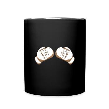 Boxhandschuhe - Tasse einfarbig - Schwarz - Vorne