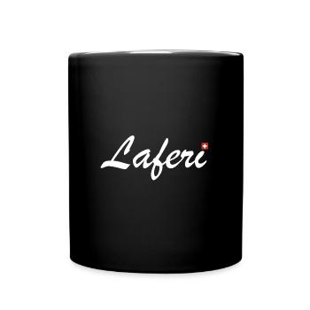 Laferi | Schwätzer, Schweiz, Schweizerdeutsch - Tasse einfarbig - Schwarz - Vorne