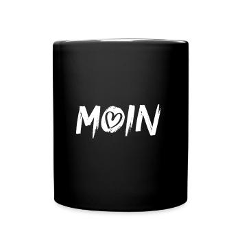 Moin Maritim Nordsee Ostfriesland Hamburg - Full Colour Mug - black - Front