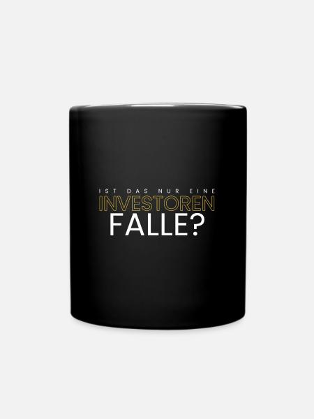Ist das nur eine Falle? - Tasse einfarbig - Schwarz