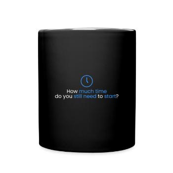 Combien de temps reste-t-il pour le départ? - Mug uni - noir - Devant