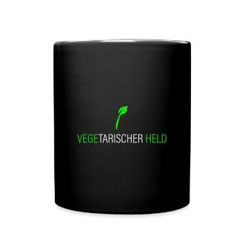 Vegetarian hero - Full Colour Mug - black - Front