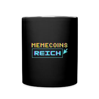 memecoins -> reich - Tasse einfarbig - Schwarz - Vorne