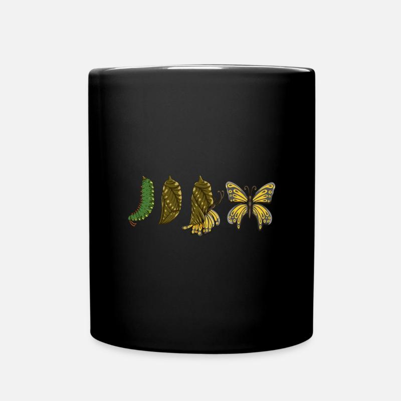 Raupe - Tasse einfarbig - Schwarz