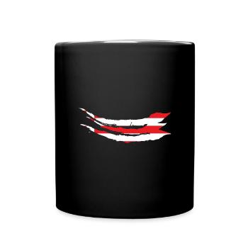 Bremen Flagge Bremer Fahne - Tasse einfarbig - Schwarz - Vorne