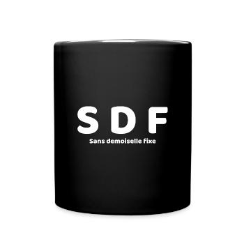 Sans Demoiselle Fixe - Mug uni - noir - Devant