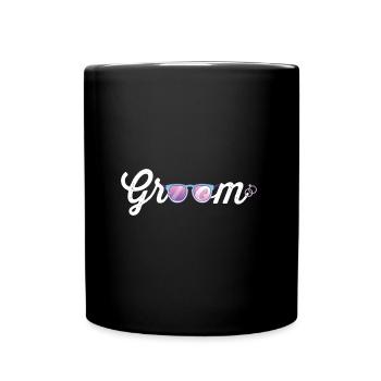 Wedding marriage wedding ceremony love loyalty gift idea - Full Colour Mug - black - Front
