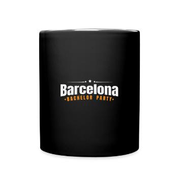 Enterrement de vie de garçon Barcelone Pré Mariage - Mug uni - noir - Devant