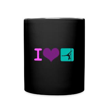 I Love Pole Dancing Dancer Fitness Idée cadeau - Mug uni - noir - Devant