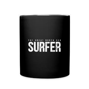 SURFER NORTH SEA LAKE BEACH COAST HOLIDAY SURF MOTIF - Full Colour Mug - black - Front