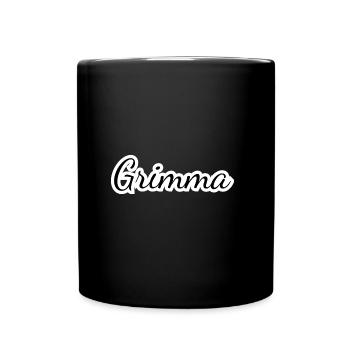 Grimma - Textdesign mit Stadtnamen - Tasse einfarbig - Schwarz - Vorne