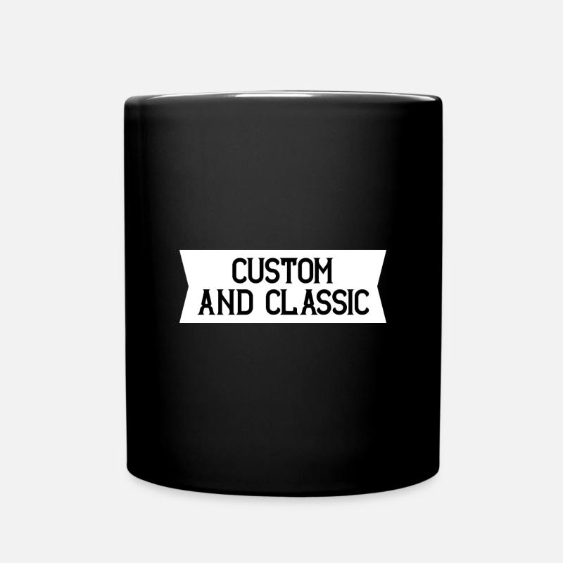 Custom and Classic - Full Colour Mug - black