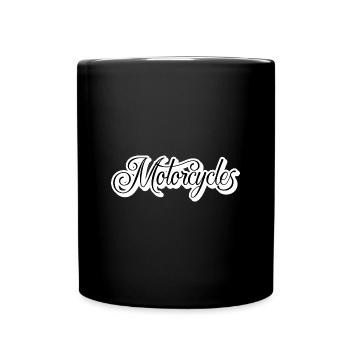 Motocyclette - Mug uni - noir - Devant