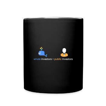 Whale investors > public - Full Colour Mug - black - Front