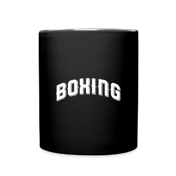 Boxing - Tasse einfarbig - Schwarz - Vorne