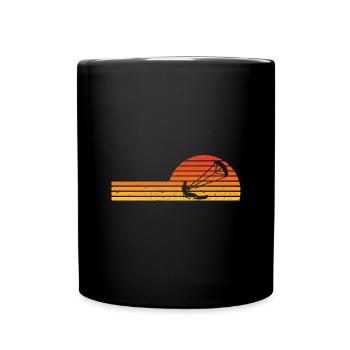 Kitesurfing - Tasse einfarbig - Schwarz - Vorne