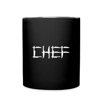 Kochmesser-Fachmann-Koch Funny Gift Idea - Tasse einfarbig - Schwarz - Vorne