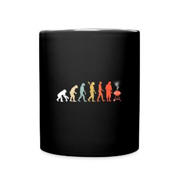 Barbeque Evolution BBQ Lover Grillen Fleischgrill - Tasse einfarbig - Schwarz - Vorne