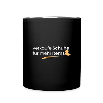 Schuhe verkauft für mehr Items - Tasse einfarbig - Schwarz - Vorne