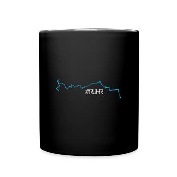 Ruhrverlauf - Tasse einfarbig - Schwarz - Vorne