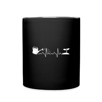 Arrosoir Heartbeat Gardening Gardener Gardener Gift - Mug uni - noir - Devant