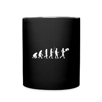 Hobby Horsing Evolution Steckenpferde Reiten Trend - Tasse einfarbig - Schwarz - Vorne