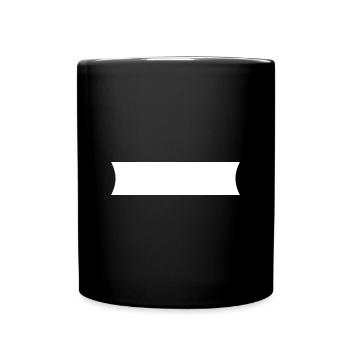 Banner - Tasse einfarbig - Schwarz - Vorne