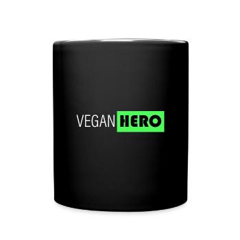 vegan hero - Full Colour Mug - black - Front