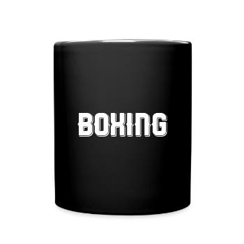 Boxing - Tasse einfarbig - Schwarz - Vorne
