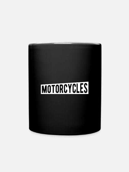 Motorcycles - Tasse einfarbig - Schwarz