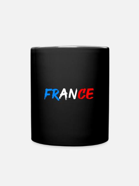 France, Drapeau de la France Football - Mug uni - noir