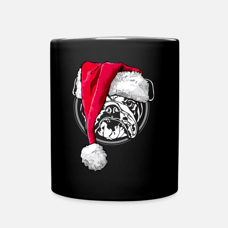 Bouledogue anglais de Noël Muetze - Mug uni - noir