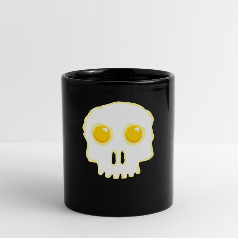 Fried egg skull Skull egg eggs Full Colour Mug