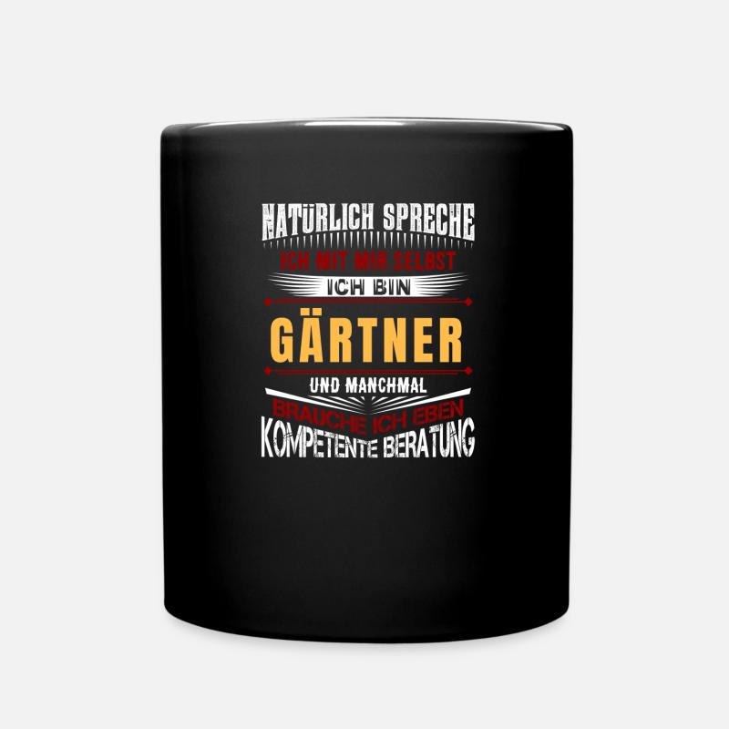 Geschenkidee für Gärtner - Tasse einfarbig - Schwarz