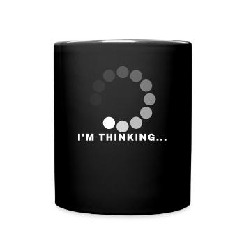 Im thinking ... - Full Colour Mug - black - Front