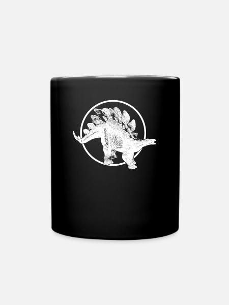 Stegosaurus - Tasse einfarbig - Schwarz