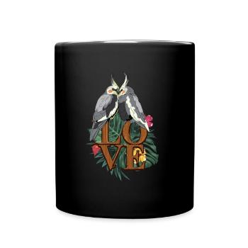 Perruche calopsitte - Mug uni - noir - Devant