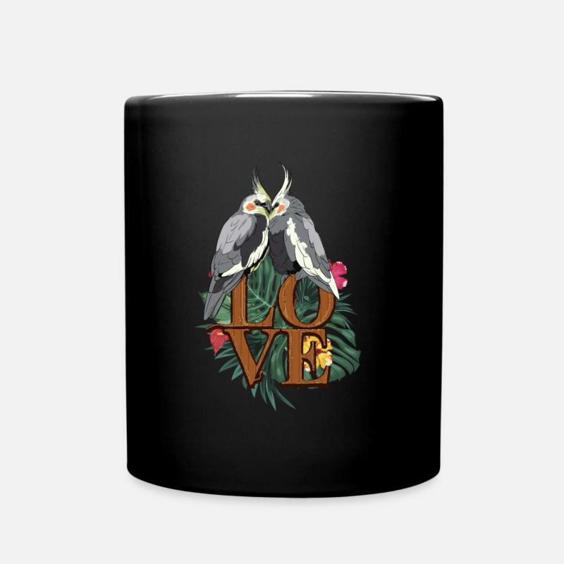 Nymphensittich Sittich - Tasse einfarbig - Schwarz
