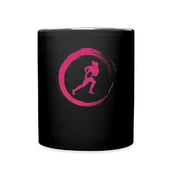Rugby Women's Power - Full Colour Mug - black - Front