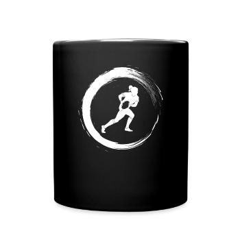 Rugby Women's Power - Full Colour Mug - black - Front