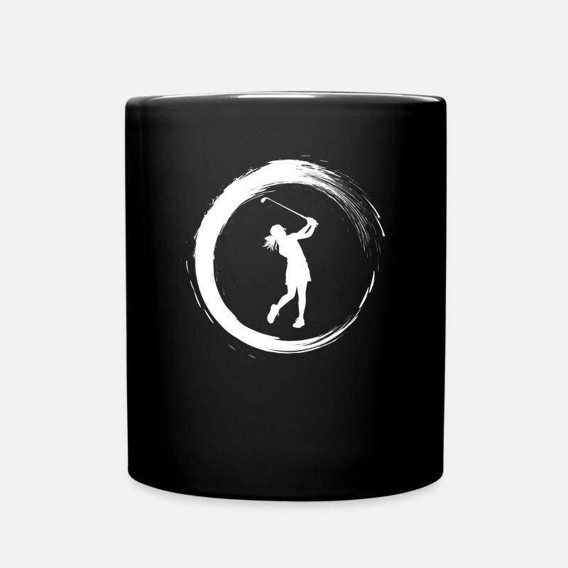 Golferin - Tasse einfarbig - Schwarz