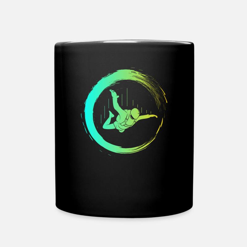 Fallschirmsprung Skydive - Tasse einfarbig - Schwarz
